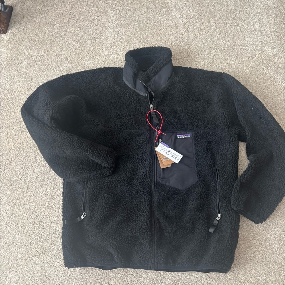 Patagonia Men's Black Performance Fleece Jacket size XL Mens